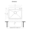 Ruvati 23 x 20 inch RV Workstation Drop-in Topmount Bar Prep Kitchen Sink 16 Gauge Stainless Steel RVH8203 - alternate 3
